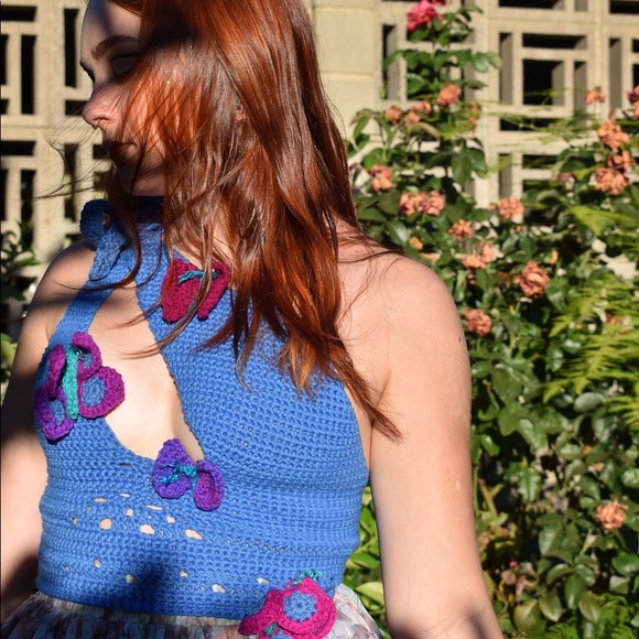 Handmade Ethereal Fairy Garden Asymmetrical Top - Picture 3 of 16